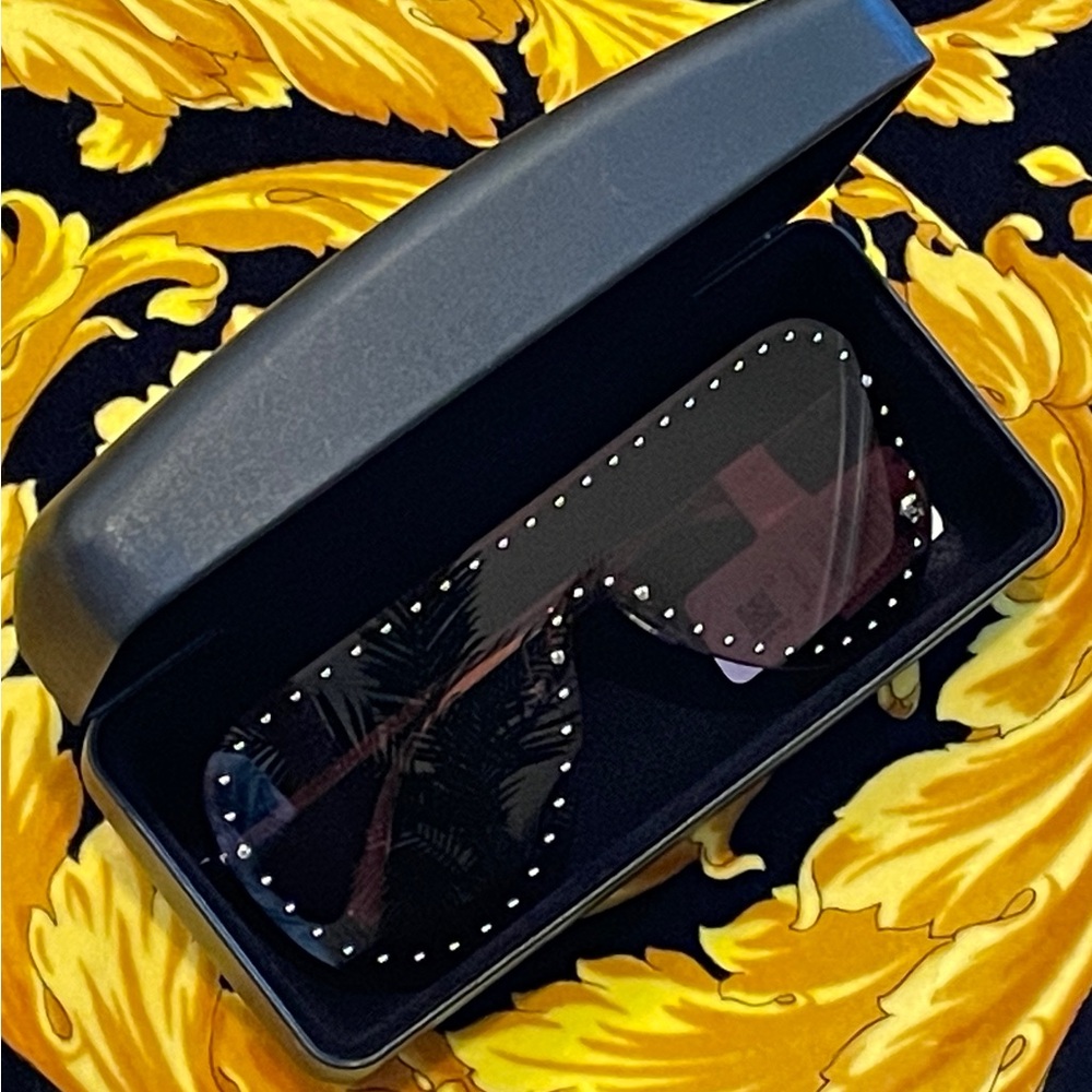 Versace Studded Medusa Sunglasses